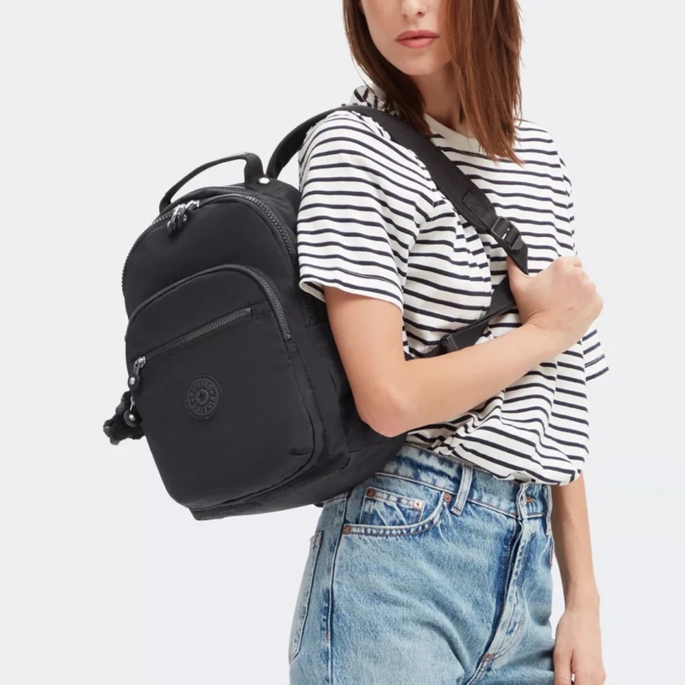 Kipling Seoul Small Tablet Backpack Black Noir Si… - image 2